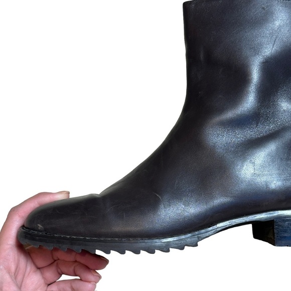 Lord & Taylor Dark Brown Leather Zip Up Ankle Boots | Size Woman’s 6 - Picture 9 of 9